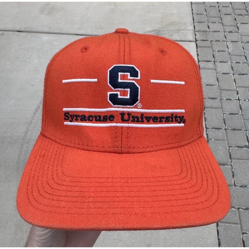 Vintage‎ Syracuse University Orangemen The Game 3 Bar Snapback Hat 90s